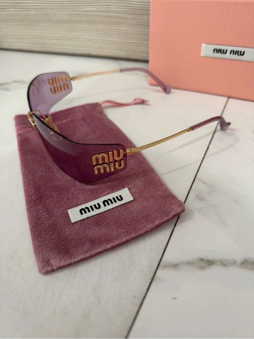 MIU MIU MUA51S Purple/Gold Women's Sunglasses